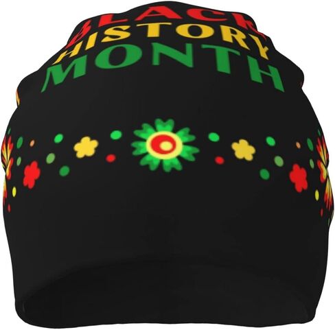 Black History Month 2024 Beanie Hats Men Warm Knit Cuff Beanie Skull Caps for Adult Women Men in Kuwait
