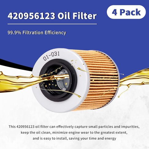 420956123 420956120 420256188 X3 Oil Filter & O Ring for Can Am Maverick X3 2017-2023 Max Turbo R RR 2019-2024 Ryker STD 600 900 ACE Sea-Doo Ski-Doo Spark 2 Up 3 Up, 4PCS in Kuwait