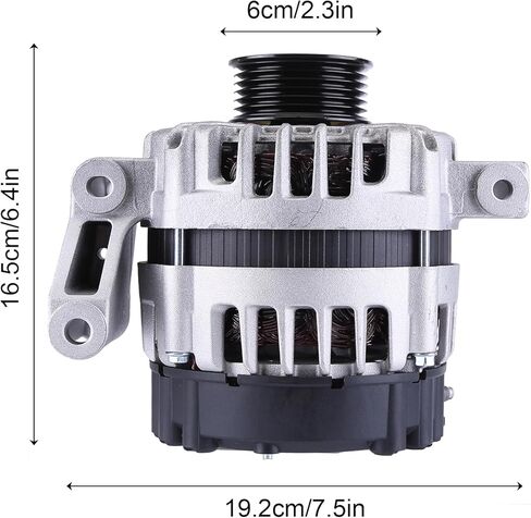 استبدال المولد لسيارة شيفروليه HHR 2.2L 2.4L 2008-2011 12V 130A 5-Groove CW (في اتجاه عقارب الساعة) IR إذا استبدل 11266N 15923218 2650641 A11266 FG12S011SP FG12S011 FH12S011 11266 لمولد تشيفي HHR in Saudi Arabia