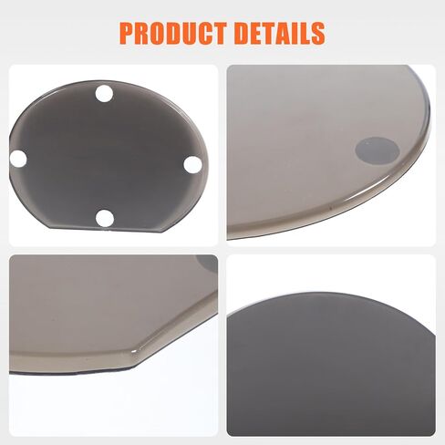 Smoked Headlight Lamp Cover Compatible with Toyota Land Cruiser 250 Prado J250 LC250 2024 2025, Front Head Light Lamp Trim Guard Cover(for Round Lamp Version) in Saudi Arabia