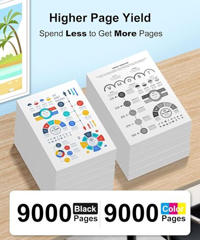 Replacement for Epson 502 522 High Capacity (6 Bottles) Ink Refill Bottles Replacement for Epson 502 522 Ink Use for EcoTank ET-3760 ET2760 ET2750 ET-4760 ET-2850 ET-15000 ST-4000 ST-2000 in Kuwait