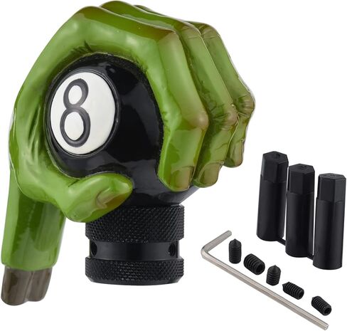 Hand Shape Gear Shift Knob Lever Stick Shifter Head Resin for Most Manual Transmission Cars Trucks SUV, Green in Kuwait