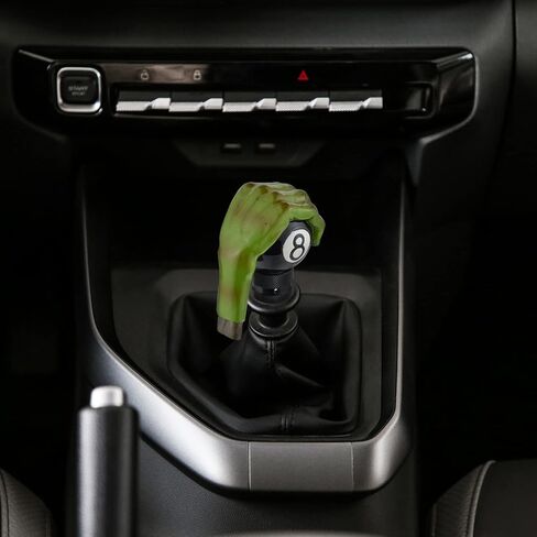 Hand Shape Gear Shift Knob Lever Stick Shifter Head Resin for Most Manual Transmission Cars Trucks SUV, Green in Kuwait