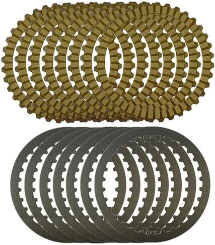 Yellow Clutch Plates And Steel Friction Plates Compatible With XL883 2004-2008 XL1200 1200X48 1991-2011(Clutch Plates) in Saudi Arabia