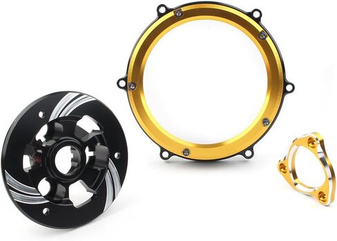 SIKUAI Motor Clear Clutch Cover Spring Retainer Pressure Plate For Ducati Panigale V4S V4 2019-2022 Gold in Kuwait