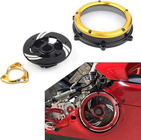 SIKUAI Motor Clear Clutch Cover Spring Retainer Pressure Plate For Ducati Panigale V4S V4 2019-2022 Gold in Kuwait