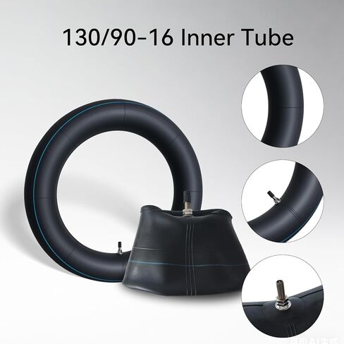 2 PCS 5.00/5.10-16 Inner Tube 130/90-16 Tube Replacement with TR4 Straight Valve Stem for Pit Bike Front/Rear Tire Tubes in Kuwait