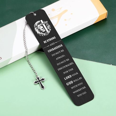 Confirmation Gifts for Teenage Boys, Christian Bookmarks for Men, Religious Bible Accessories for Men, Catholic Gifts for Man Baptism First Communion Confirmation, Easter Basket Stuffers for Boys in Kuwait