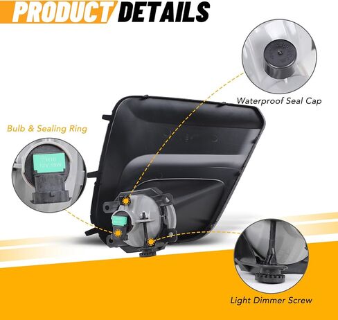 Fog Light Assembly Fits for 2019-2021 Subaru Forester Base, CONVENIENCE, PREMIUM Models, Universal Wiring Harness and H16 Bulbs Included(12V 19W) - Clear PC Lens, Black ABS Housing, 1 Pair in Saudi Arabia