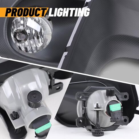 Fog Light Assembly Fits for 2019-2021 Subaru Forester Base, CONVENIENCE, PREMIUM Models, Universal Wiring Harness and H16 Bulbs Included(12V 19W) - Clear PC Lens, Black ABS Housing, 1 Pair in Saudi Arabia
