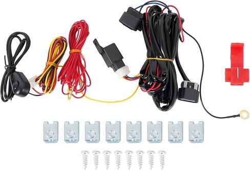 مصباح ضباب LED من Kojem متوافق مع مصباح الضباب للقيادة شيفروليه إمبالا DRL 2014-2020 مع مجموعة أسلاك بإطار خفيف وزوج تبديل عدسة شفافة واستبدال غطاء أسود لـ GM2562102 GM2563102 in Saudi Arabia