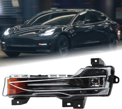 W/DRL Fog Light Kit Compatible for 2017-2023 Tesla Model 3 & 2019-2024 Tesla Model (A Pair) in Kuwait