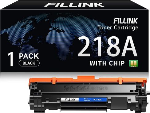 خراطيش حبر أسود 218A متوافقة مع HP 218A 218X W2180A للاستخدام مع حبر الطابعة HP Color LaserJet Pro MFP 3301CDW 3301FDW 3301SDW Pro 3201dw Series W2180A W2180X عالي الإنتاجية - عبوة واحدة in Kuwait