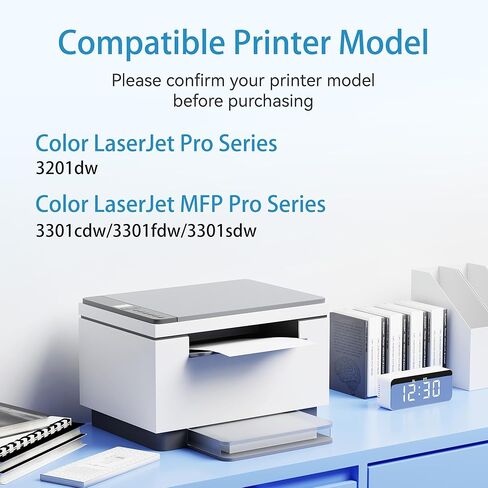 خراطيش حبر أسود 218A متوافقة مع HP 218A 218X W2180A للاستخدام مع حبر الطابعة HP Color LaserJet Pro MFP 3301CDW 3301FDW 3301SDW Pro 3201dw Series W2180A W2180X عالي الإنتاجية - عبوة واحدة in Kuwait