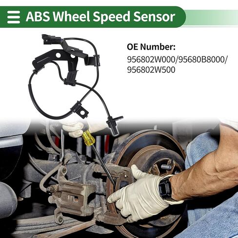 ABS عجلة السرعة الاستشعار ABS الاستشعار نظام الفرامل المضادة للقفل الاستشعار رقم 956802W000/95680B8000/956802W500 لكيا سورينتو 2012-2019 1 قطعة اليسار الخلفي in Kuwait