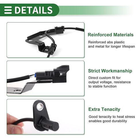 ABS عجلة السرعة الاستشعار ABS الاستشعار نظام الفرامل المضادة للقفل الاستشعار رقم 956802W000/95680B8000/956802W500 لكيا سورينتو 2012-2019 1 قطعة اليسار الخلفي in Kuwait