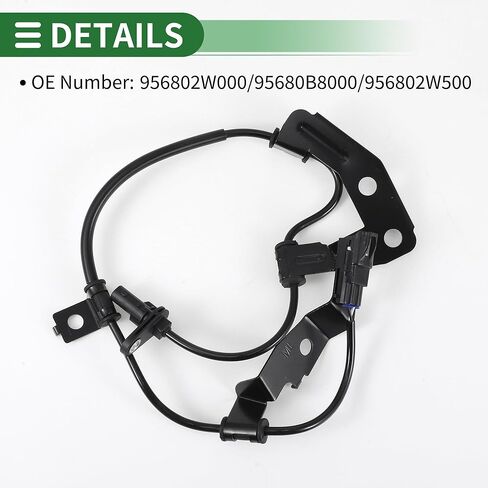 ABS عجلة السرعة الاستشعار ABS الاستشعار نظام الفرامل المضادة للقفل الاستشعار رقم 956802W000/95680B8000/956802W500 لكيا سورينتو 2012-2019 1 قطعة اليسار الخلفي in Kuwait