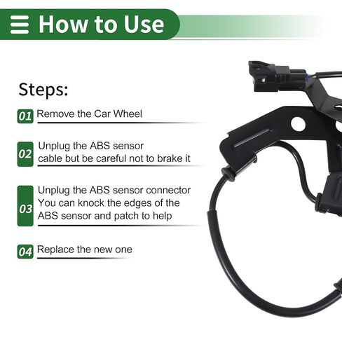 ABS عجلة السرعة الاستشعار ABS الاستشعار نظام الفرامل المضادة للقفل الاستشعار رقم 956802W000/95680B8000/956802W500 لكيا سورينتو 2012-2019 1 قطعة اليسار الخلفي in Kuwait