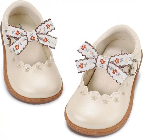 Toddler Girl Mary Jane Dress Shoes Wide Ballet Flats for Girls Party School Shoes in Saudi Arabia