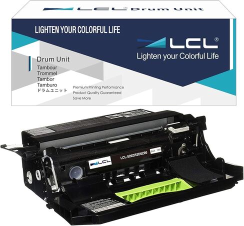 استبدال وحدة الطبل المتوافقة LCL للطابعة Lexmark 52D0Z00 52D0ZA0 520ZA 520Z 520A MX710DE MX710DHE MX717DE MX718D MX711DE MX810DE MX810DFE MX810DME MS710dn MS810 MS810N MS811 (عبوة واحدة باللون الأسود) in Saudi Arabia