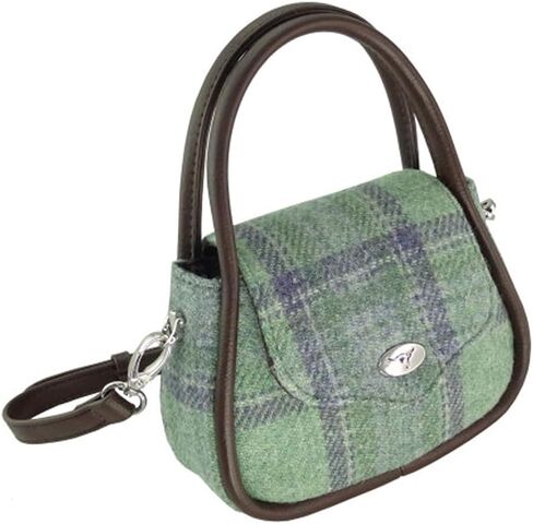 Glen Appin Harris Tweed 'Buchan' Round Mini Handbag in Kuwait