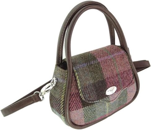 Glen Appin Harris Tweed 'Buchan' Round Mini Handbag in Saudi Arabia