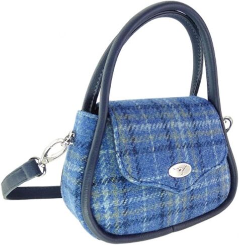 Glen Appin Harris Tweed 'Buchan' Round Mini Handbag in Saudi Arabia