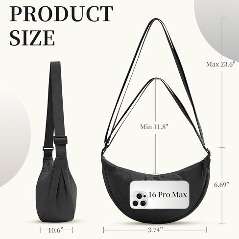 Crossbody Sling Bag adult,Small Shoulder Bag for Women and Men,Lightweight Travel Sling Bag with Adjustable Strap in Saudi Arabia