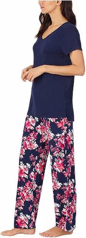 Carole Hochman Midnight Women's 2 Piece Super Soft Pajama Set (Dark Blue, Large) in Kuwait