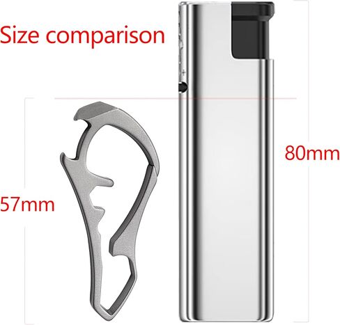 WARHERO Titanium Alloy Keychain Minimalist Key Holder Bottle Opener Prying Can EDC Tools in Kuwait