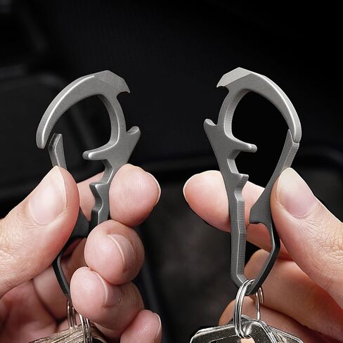 WARHERO Titanium Alloy Keychain Minimalist Key Holder Bottle Opener Prying Can EDC Tools in Kuwait