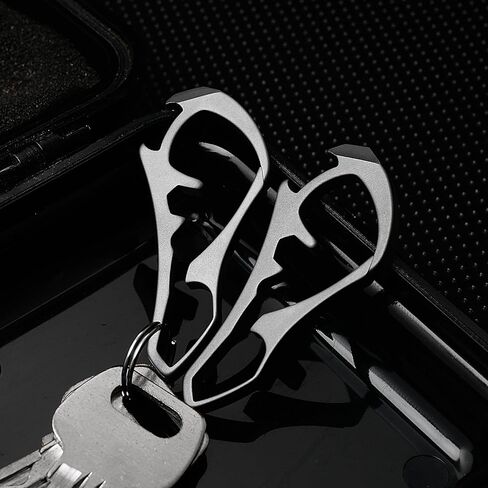 WARHERO Titanium Alloy Keychain Minimalist Key Holder Bottle Opener Prying Can EDC Tools in Kuwait