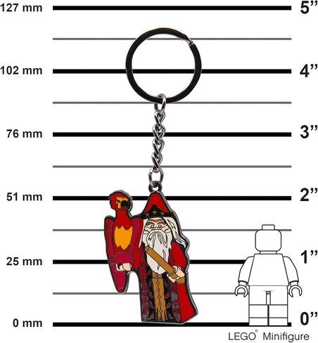 LEGO Harry Potter Albus Dumbledore (53278) Enamel Keychain for Car Keys, Backpack, Purse, Beach Bag, includes metal keyring. Keychain total length is 4.5 inches. in Saudi Arabia