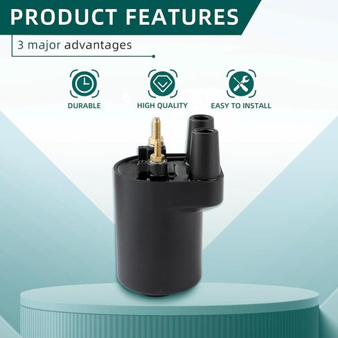 AUTOKAY 166-0772 Ignition Coil Fits for Onan Points Models BF BFA BG BGA BGE B43E B43G B43M B43 B48 B48G CCK CCKA CCKB NHA NHB NHC NHE NHP N52M for P218G P220G P224G Engine Re#166-0820 HE166-0761 in Saudi Arabia