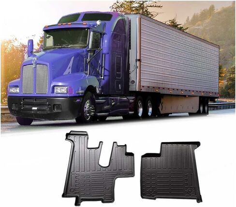 Mytee Products Black Heavy Duty Truck Floor Mat Compatible with Kenworth T440(2011-2021), T470(2011-2021), T600(2006-2007), T660(2007-2017), T800(2006-2021), W900(2006-2021) - TVP, 2-Pcs Set in Saudi Arabia