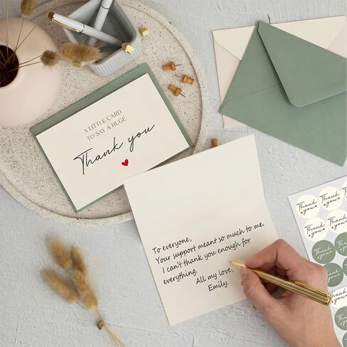 36 Pack Thank You Cards, 4x6 Inch Thank You Cards with Envelopes & Stickers, Blank Note Card Greeting Card for Birthday, Wedding, Baby Shower, Graduation, Teachers' Day, Mother's Day in Kuwait