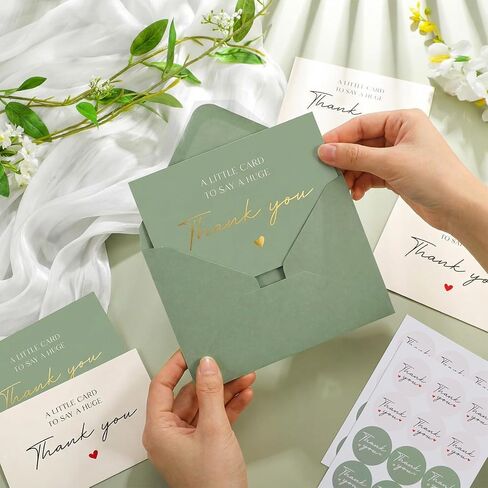 36 Pack Thank You Cards, 4x6 Inch Thank You Cards with Envelopes & Stickers, Blank Note Card Greeting Card for Birthday, Wedding, Baby Shower, Graduation, Teachers' Day, Mother's Day in Kuwait