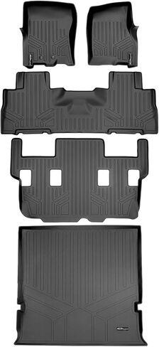 MAXLINER Cargo Trunk Liner Floor Mat Behind 2nd Row Black Compatible with 03-17 Ford Expedition/Lincoln Navigator (No EL or L Models) in Saudi Arabia