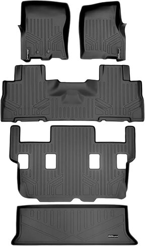 MAXLINER Cargo Trunk Liner Floor Mat Behind 2nd Row Black Compatible with 03-17 Ford Expedition/Lincoln Navigator (No EL or L Models) in Saudi Arabia
