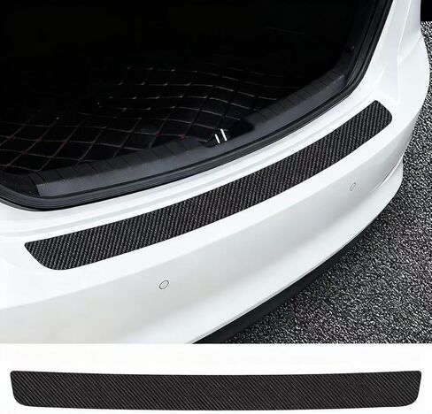 Carbon Fiber Car Rear Bumper Protector Guard for Subaru Forester 2015-2018, Anti-Scratch Car Trunk Protection Strip Car Accessories in Kuwait