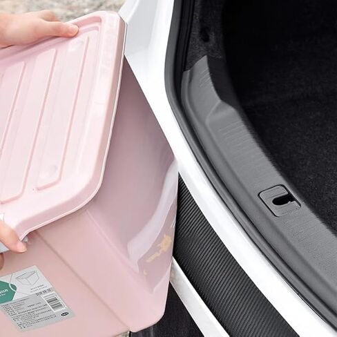 Carbon Fiber Car Rear Bumper Protector Guard for Subaru Forester 2015-2018, Anti-Scratch Car Trunk Protection Strip Car Accessories in Kuwait