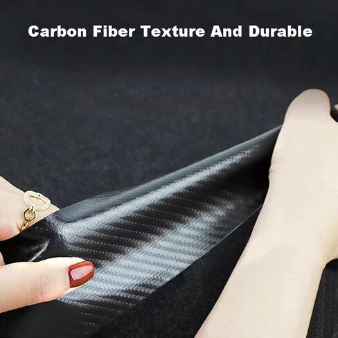 Carbon Fiber Car Rear Bumper Protector Guard for Subaru Forester 2015-2018, Anti-Scratch Car Trunk Protection Strip Car Accessories in Kuwait