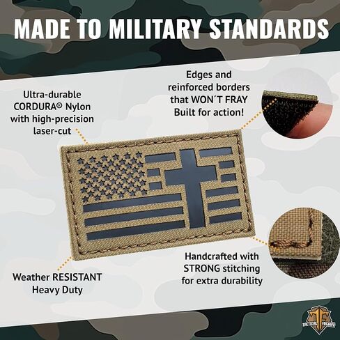 IR mult1cam OCP 2x3.5 USA Flag Christian Cross Jesus Christ Crucifix Religion God Infrared Tactical Morale Hook Patch in Kuwait