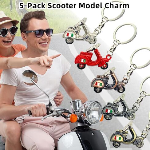 Accessories for Vespa - Fun Italian Keychains for Vespa Scooters (Multiple Colors) in Saudi Arabia
