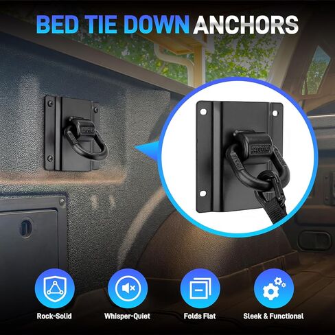 4PCS Truck Bed Tie Down Anchors Compatible with 2015-2025 Ford F150 F250 F350 and 2026 Raptor, Heavy Duty Bed Tie Downs Car Accessories Replace #FL3Z-9928408-AB & FL3Z-99000A64-B in Saudi Arabia