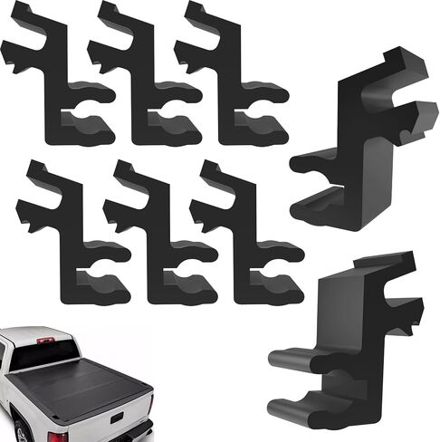 4 قطع من مشابك قضيب الدعامة المطورة مناسبة لقضيب دعامة Tonneau Undercover، مشابك غطاء سرير الشاحنة لقضيب دعامة غطاء سرير الشاحنة الصلب القابل للطي فائق المرونة in Kuwait