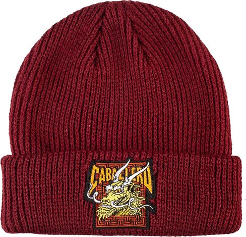 Powell Peralta Steve Caballero Dragon Beanie, Burgundy in Saudi Arabia