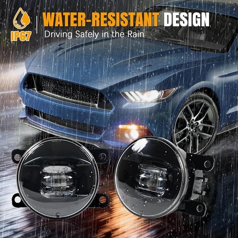 مصباح ضباب LED مناسب لسيارة Ford Mustang 2015 2016 2017، مجموعة مصابيح الضباب الأمامية للقيادة، استبدال FR3Z15200A، FR3Z-15200-A، FO2592234 in Saudi Arabia
