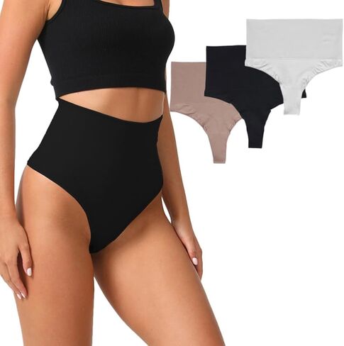 2025 High Waist Seamless Underwear Women's Nylon Thong Sexy Briefs in Saudi Arabia