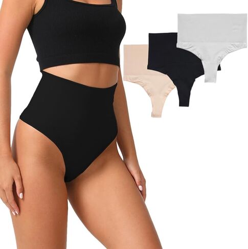 2025 High Waist Seamless Underwear Women's Nylon Thong Sexy Briefs in Saudi Arabia